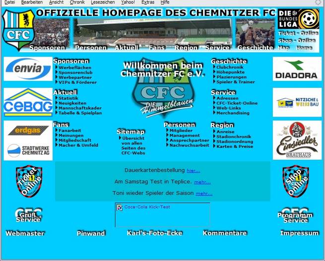 2001 - Layout erstmals überarbeitet