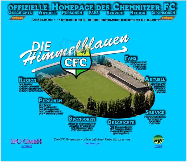 2003 - Neues Layout von Werbeagentur